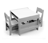 Table et deux chaises sven gris