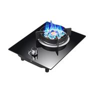 Table Et Encastrée Poele A Gaz, Cuisinière À Gaz À Allumage Par Bouton En Verre Trempé 5.2 KW, La Taille La Flamme Est Réglable, Avec Sécurité Enfant Et Protection Contre L'extinction(LPG)