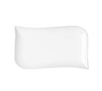 Assiette Melody 20x12 cm (lot de 6) - Table Passion - Blanc - Porcelaine Blanc G