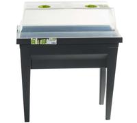 Serre de culture amovible sur table - PROVENCE OUTILLAGE - Taupe - Gris - 2 zones de rétention d'eau