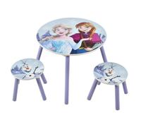 Disney Table et chaises pour Enfants (2 tabourets Inclus) - Idéal pour Les Loisirs créatifs, Les collations, l'école à la Maison, Les devoirs et Plus Encore, la Reine des neiges