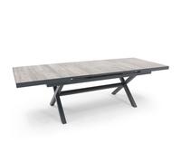 Table extensible 10 places en céramique et aluminium - Oviala