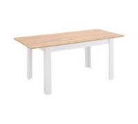 Table extensible 135x86 cm blanc