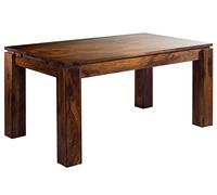 Table Extensible 180-260x90cm - Bois Massif de Palissandre laqué (Miel Foncé) - Metro Life #159