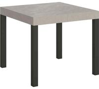 Table extensible 90/246x90 cm Everyday pieds cachemire anthracite