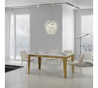 Table extensible 90x120/224 cm Flame Evolution structure Or