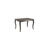 Table extensible 90x120/224 cm Olanda Iron Noyer cadre gris -