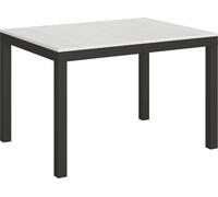 Table extensible 90x120/380 cm Everyday Evolution Frêne Blanc structure Anthracite