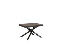 Table extensible 90x120/380 cm Famas Evolution Noyer cadre Anthracite -