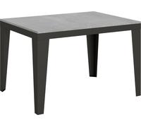 Table extensible 90x120/380 cm Flame Evolution Ciment Structure Anthracite