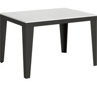 Table extensible 90x120/380 cm Flame Evolution Frêne Blanc structure Anthracite