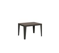 Table extensible 90x120/380 cm Flame Evolution Noyer cadre Anthracite -
