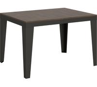 Table extensible 90x120/380 cm Flame Evolution Noyer Structure Anthracite