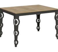 Table extensible 90x120/380 cm Karamay Evolution Chêne Nature structure Anthracite