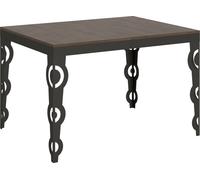 Table extensible 90x120/380 cm Karamay Evolution Noyer Structure Anthracite