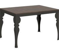 Table extensible 90x120/380 cm Paxon Evolution Noyer Structure Anthracite