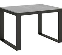 Table extensible 90x120/380 cm Tecno Evolution Cement structure Anthracite
