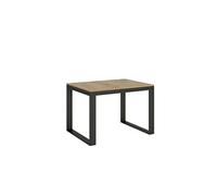 Table extensible 90x120/380 cm Tecno Evolution Chêne Nature cadre Anthracite - ITAMOBY