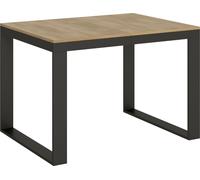 Table extensible 90x120/380 cm Tecno Evolution Chêne Nature cadre Anthracite - ITAMOBY