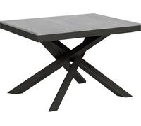 Table extensible 90x120/380 cm Volantis Evolution Ciment cadre Anthracite -