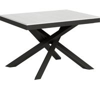 Table extensible 90x120/380 cm Volantis Evolution Frêne Blanc structure Anthracite