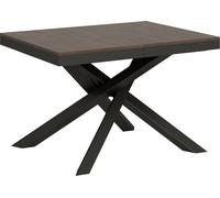 Table extensible 90x120/380 cm Volantis Evolution Noyer Structure Anthracite