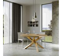 Table extensible 90x120/380 cm Volantis Evolution structure Or