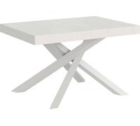 Table extensible 90x120/380 cm Volantis frêne blanc structure blanc