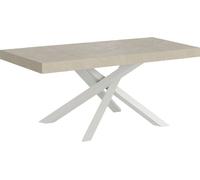 Table extensible 90x120/380 cm Volantis Premium structure blanc cachemire