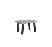 Table extensible 90x130/234 cm Bridge Ciment cadre Anthracite -