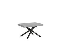 Table extensible 90x130/234 cm Famas Ciment cadre Anthracite -