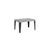 Table extensible 90x130/234 cm Flame Ciment cadre Anthracite -