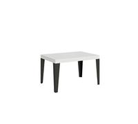 Table extensible 90x130/234 cm Flame Frêne Blanc cadre Anthracite -