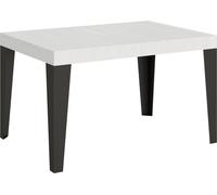 Table extensible 90x130/234 cm Flame Frêne Blanc cadre Anthracite -