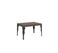 Table extensible 90x130/234 cm Paxon Noyer cadre Anthracite -