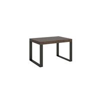 Table extensible 90x130/234 cm Tecno Premium Noyer cadre Anthracite -