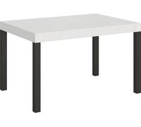 Table extensible 90x130/390 cm Everyday Frêne Blanc structure Anthracite