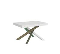 Table Extensible 90x130/390 cm Volantis Frêne Blanc Cadre 4/A