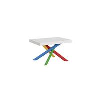 Table extensible 90x130/390 cm Volantis Frêne Blanc cadre 4/B -