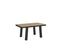Table extensible 90x160/264 cm Bridge Evolution Chêne Nature cadre Anthracite -