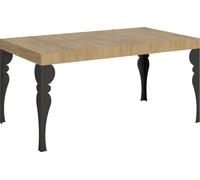 Table extensible 90x160/264 cm Chêne Paxon Nature Structure Anthracite