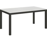 Table extensible 90x160/264 cm Everyday Evolution Frêne Blanc cadre Anthracite -