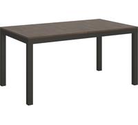 Table extensible 90x160/264 cm Everyday Evolution Noyer Structure Anthracite