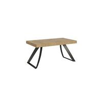 Table extensible 90x160/264 cm Proxy Chêne Nature cadre Anthracite -