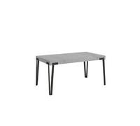 Table extensible 90x160/264 cm Rio Ciment cadre Anthracite -
