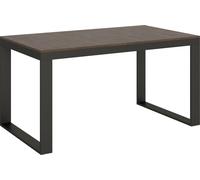 Table extensible 90x160/264 cm Tecno Evolution Noyer Structure Anthracite