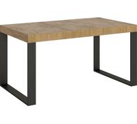 Table extensible 90x160/264 cm Tecno Quercia Natura structure Anthracite