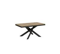 Table extensible 90x160/264 cm Volantis Evolution Chêne Nature cadre Anthracite -