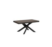Table extensible 90x160/264 cm Volantis Evolution Noyer Structure Anthracite