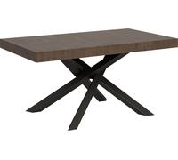 Table extensible 90x160/264 cm Volantis Noyer Structure Anthracite